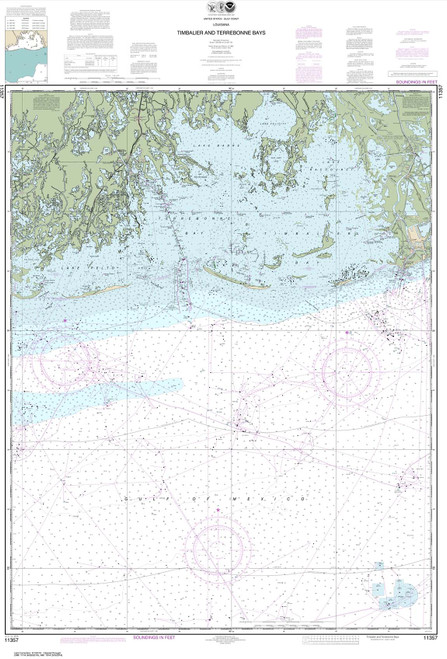 NOAA Chart 11357: Timbalier and Terrebonne Bays