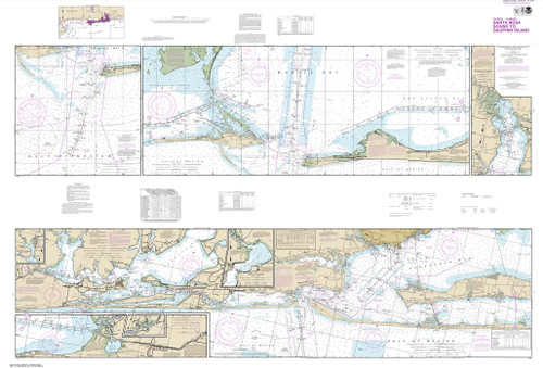 NOAA Chart 11378: Intracoastal Waterway Santa Rosa Sound to Dauphin Island