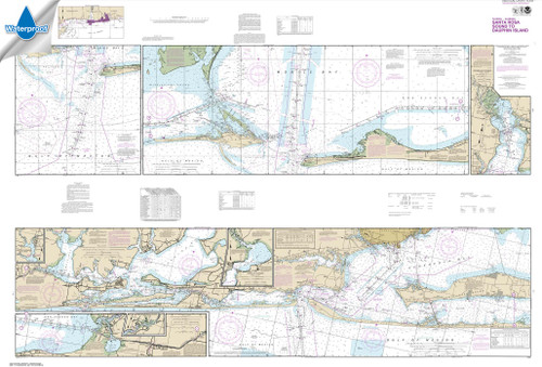 Waterproof NOAA Chart 11378: Intracoastal Waterway Santa Rosa Sound to Dauphin Island