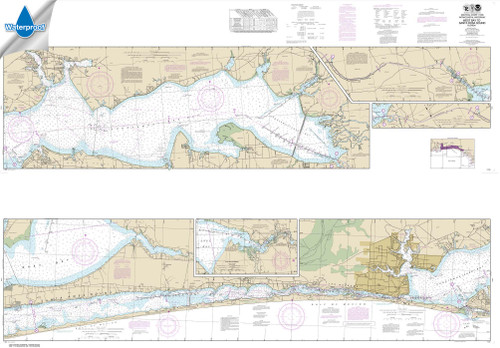 Waterproof NOAA Chart 11385: Intracoastal Waterway West Bay to Santa Rosa Sound