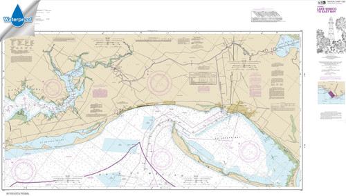 Waterproof NOAA Chart 11393: Intracoastal Waterway Lake Wimico to East Bay