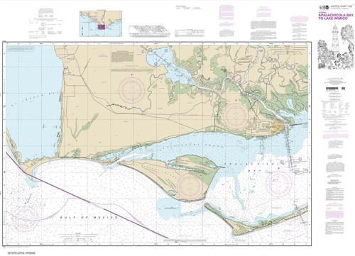 NOAA Chart 11402: Intracoastal Waterway Apalachicola Bay to Lake Wimico