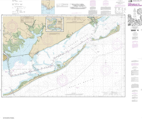 NOAA Chart 11404: Intracoastal Waterway Carrabelle to Apalachicola Bay;Carrabelle River