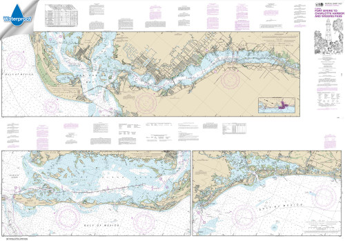 Waterproof NOAA Chart 11427: Intracoastal Waterway Fort Myers to Charlotte Harbor and Wiggins Pass