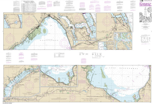 NOAA Chart 11428: Okeechobee Waterway St. Lucie Inlet to Fort Myers; Lake Okeechobee