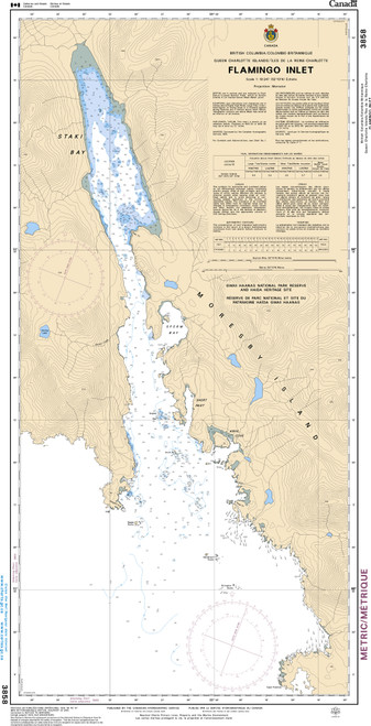 CHS Chart 3858: Flamingo Inlet CHS Chart 3858: Flamingo Inlet