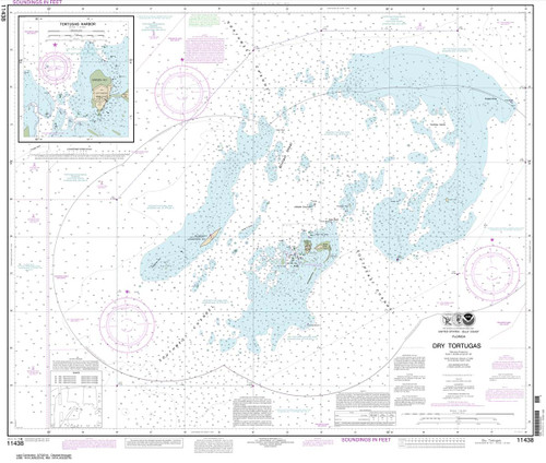 HISTORICAL NOAA Chart 11438: Dry Tortugas;Tortugas Harbor