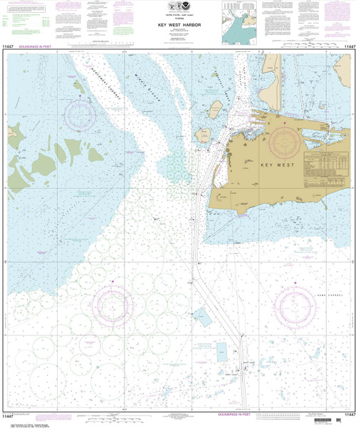 NOAA Chart 11447: Key West Harbor