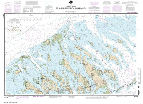 HISTORICAL NOAA Chart 11448: Intracoastal Waterway Big Spanish Channel to Johnston Key