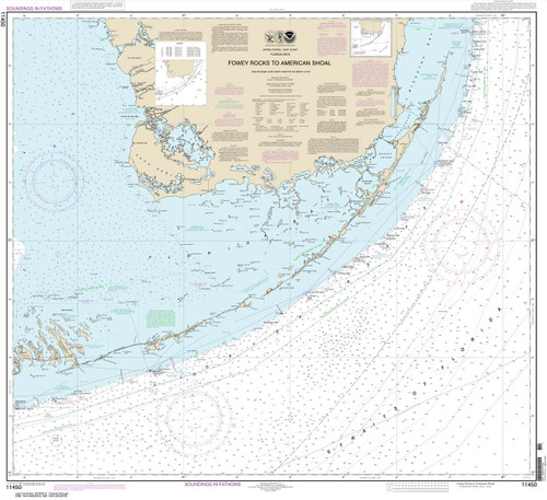 NOAA Chart 11450: Fowey Rocks to American Shoal