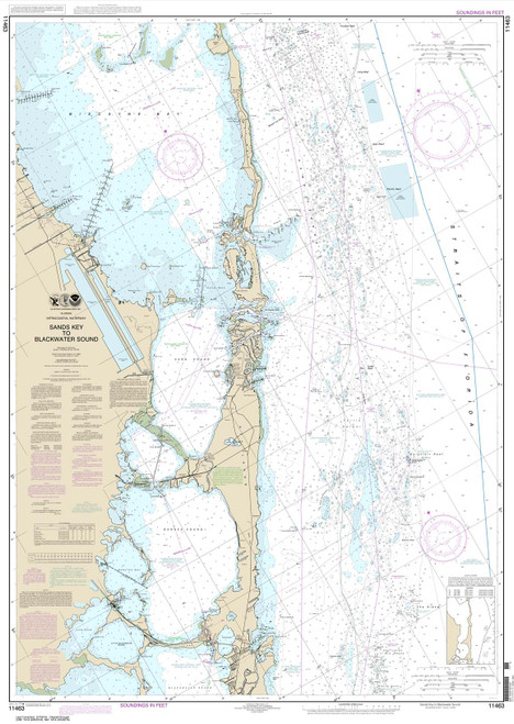 HISTORICAL NOAA Chart 11463: Intracoastal Waterway Sands Key to Blackwater Sound HISTORICAL NOAA Chart 11463: Intracoastal Waterway Sands Key to Blackwater Sound