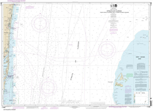 NOAA Chart 11469: Straits of Florida Fowey Rocks: Hillsboro Inlet to Bimini Islands: Bahamas