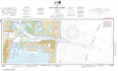NOAA Chart 11475: Fort Pierce Harbor