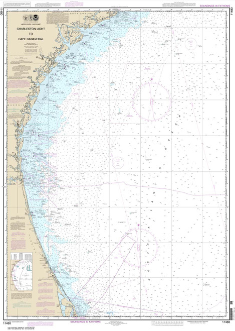 NOAA Chart 11480: Charleston Light to Cape Canaveral