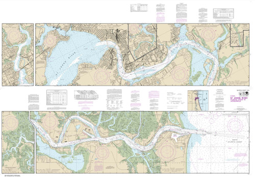 NOAA Chart 11491: St. Johns River-Atlantic Ocean to Jacksonville