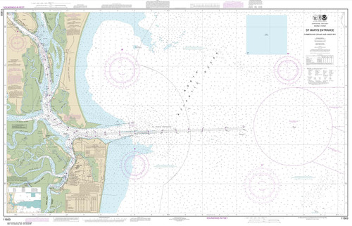 NOAA Chart 11503: St. Marys Entrance Cumberland Sound and Kings Bay