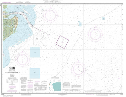 NOAA Chart 11505: Savannah River Approach