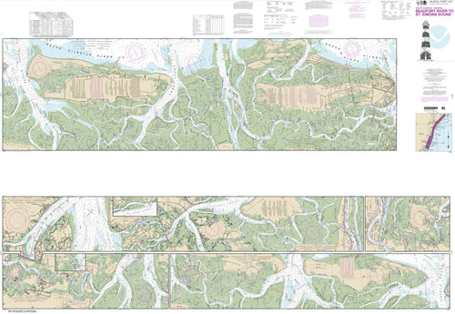 NOAA Chart 11507: Intracoastal Waterway Beaufort River to St. Simons Sound