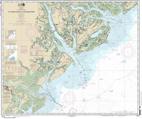 NOAA Chart 11513: St. Helena Sound to Savannah River