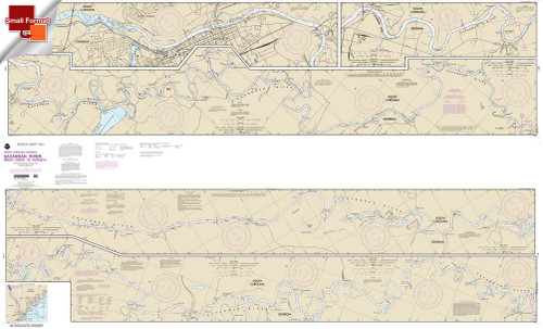 Small Format HISTORICAL NOAA Chart 11515: Savannah River Brier Creek to Augusta Small Format HISTORICAL NOAA Chart 11515: Savannah River Brier Creek to Augusta