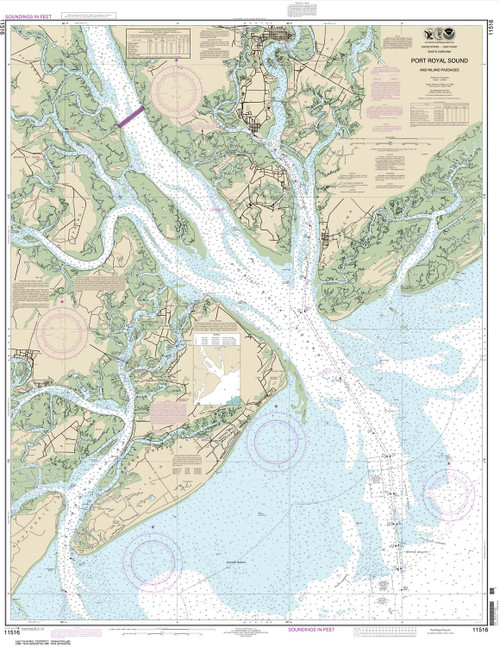 NOAA Chart 11516: Port Royal Sound and Inland Passages