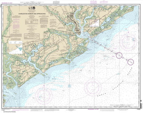 NOAA Chart 11521: Charleston Harbor and Approaches