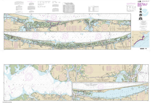 NOAA Chart 11541: Intracoastal Waterway Neuse River to Myrtle Grove Sound