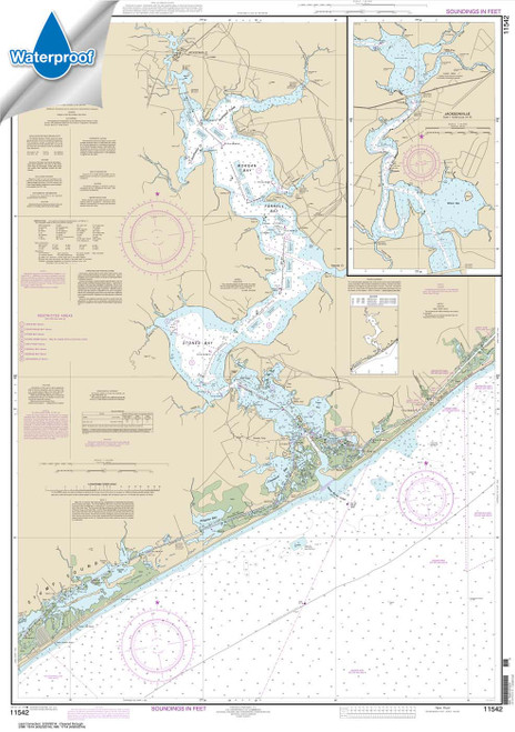 Waterproof NOAA Chart 11542: New River;Jacksonville