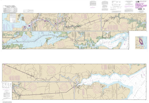 NOAA Chart 12206: Intracoastal Waterway Norfolk to Albemarle Sound via North Landing River or Great Dismal Swamp Canal