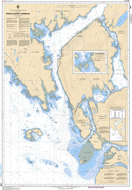 CHS Chart 3958: Prince Rupert Harbour