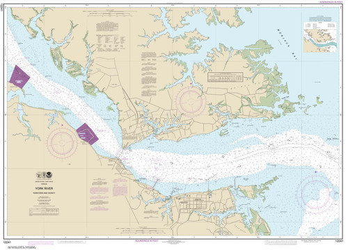 NOAA Chart 12241: York River Yorktown and Vicinity