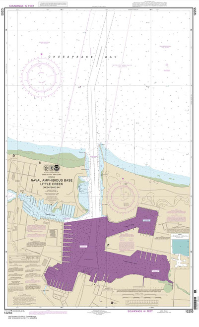 NOAA Chart 12255: Little Creek Naval Amphibious Base