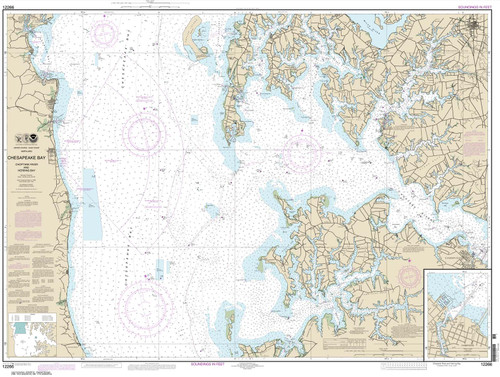 NOAA Chart 12266: Chesapeake Bay Choptank River and Herring Bay; Cambridge