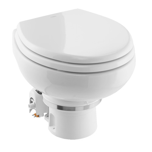 Dometic MasterFlush 7120 White Electric Macerating Toilet w\/Orbit Base - Freshwater - 24V [9610007271]