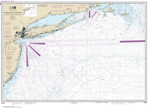 NOAA Chart 12300: Approaches to New York: Nantucket Shoals to Five Fathom Bank
