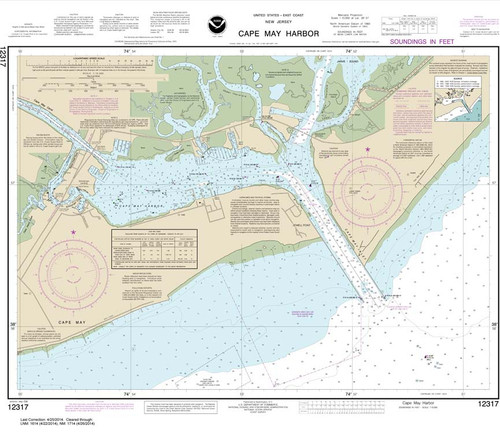 NOAA Chart 12317: Cape May Harbor