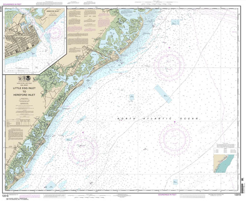 NOAA Chart 12318: Little Egg Inlet to Hereford Inlet;Absecon Inlet