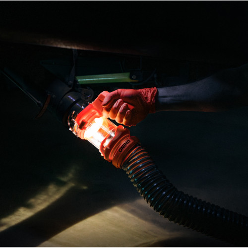 Camco Rhino RV Sewer Hose Extender PRO - 5 Sewer Hose Extension - Torque-Grip Handle w\/Built-In LED Flashlight [39570]