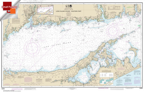 Small Format NOAA Chart 12354: Long Island Sound Eastern part