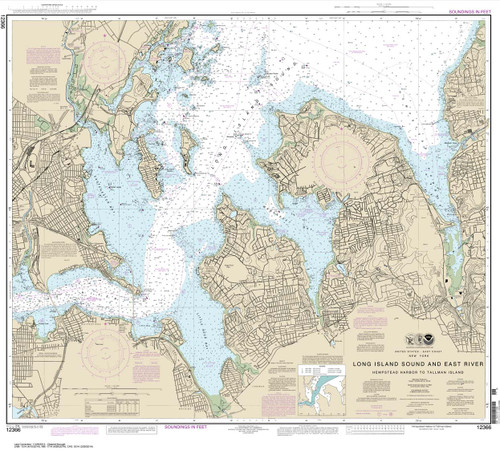 NOAA Chart 12366: Long Island Sound and East River Hempstead Harbor to Tallman Island