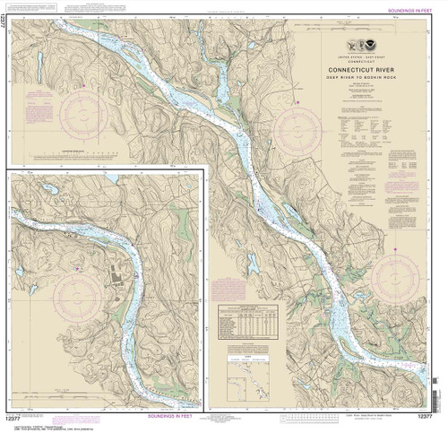 NOAA Chart 12377: Connecticut River Deep River to Bodkin Rock