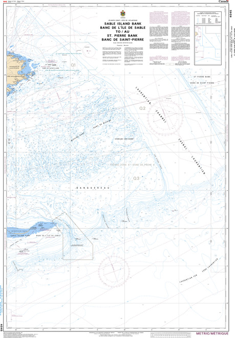 CHS Chart 4045: Sable Island Bank/Banc de I'ÃŽle de Sable to/au St. Pierre Bank/Banc de Saint Pierre