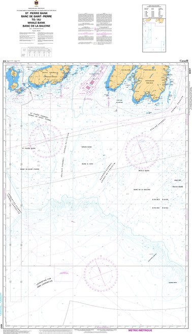 CHS Chart 4047: St. Pierre Bank/Banc de Saint-Pierre to/au Whale Bank/Banc de la Baleine