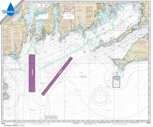Waterproof NOAA Chart 13218: Marthas Vineyard to Block Island