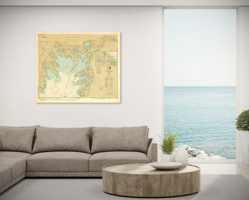 ANTIQUED NOAA Chart 13236: Cape Cod Canal and Approaches ANTIQUED NOAA Chart 13236: Cape Cod Canal and Approaches