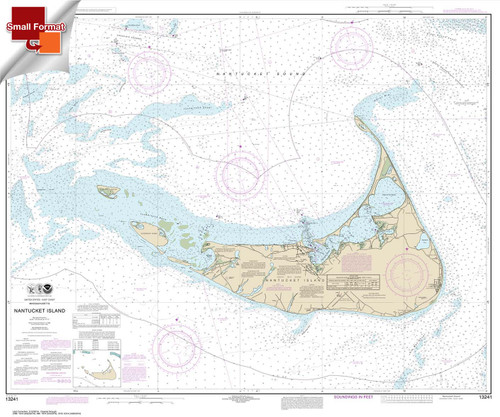 Small Format NOAA Chart 13241: Nantucket Island