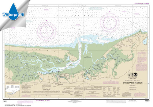 Waterproof NOAA Chart 13251: Barnstable Harbor