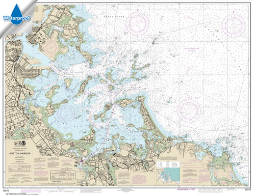 Waterproof NOAA Chart 13270: Boston Harbor