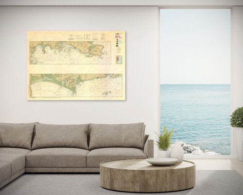 ANTIQUED NOAA Chart 13274: Portsmouth Harbor to Boston Harbor; Merrimack River Extension ANTIQUED NOAA Chart 13274: Portsmouth Harbor to Boston Harbor; Merrimack River Extension