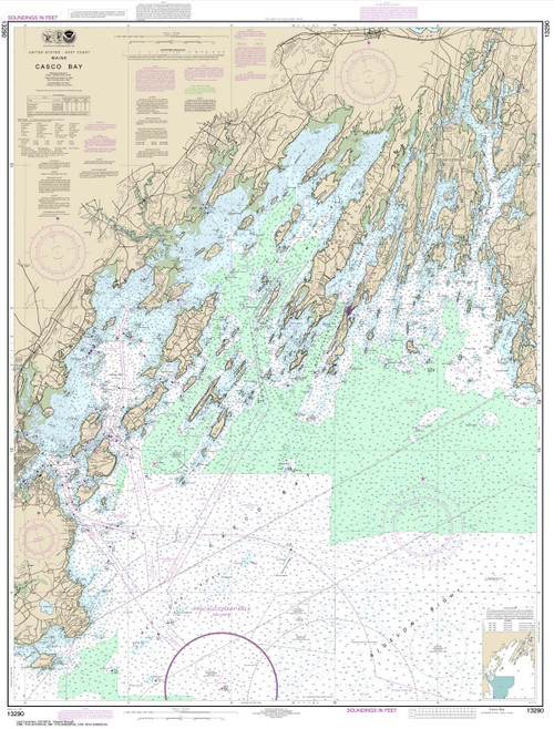 NOAA Chart 13290: Casco Bay